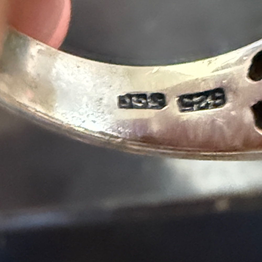 Sterling Silver Citrine Statement Ring - Size 7 - image 2